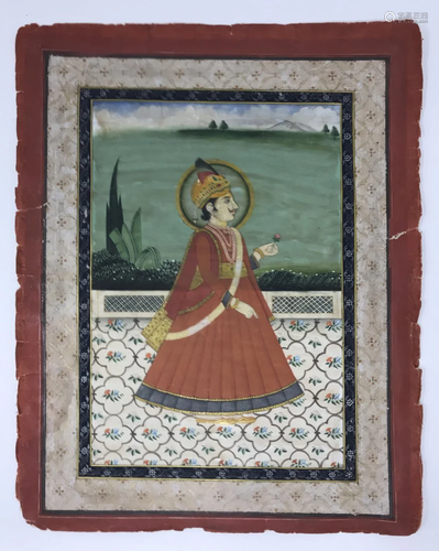 Old Large Rajasthani Miniature Painting of Mah…