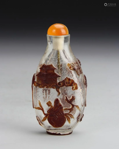 Chinese Peking Glass Snuff Bottle