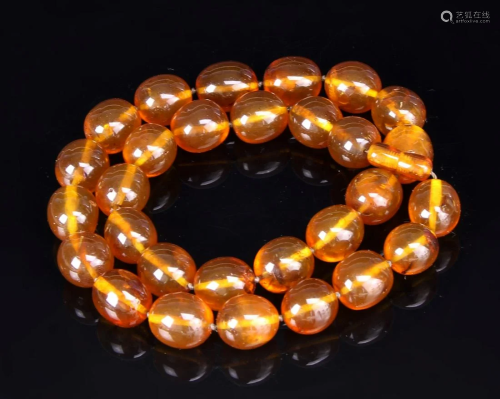 Chinese Amber Necklace