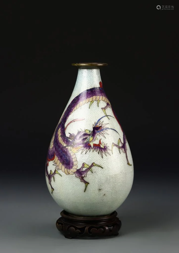 Japanese Meiji Pried Cloisonne Vase