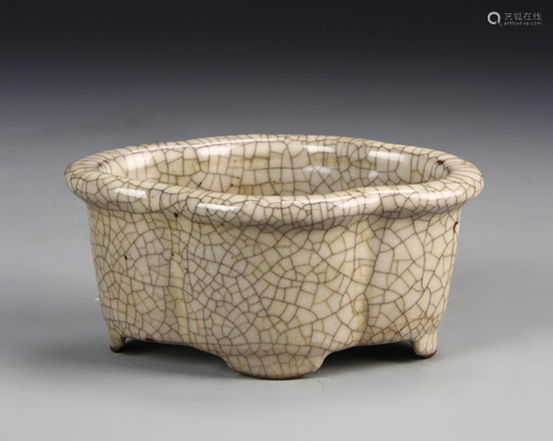 Chinese Song Dynasty Geyao Censer