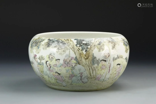 Chinese Famille Rose Brush Pot