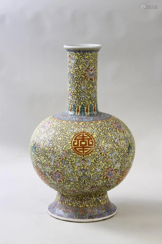 Chinese Famille Rose Vase