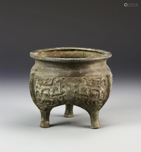 Chinese Bronze Tripod Censer