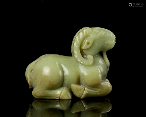 Chinese Jade Ram