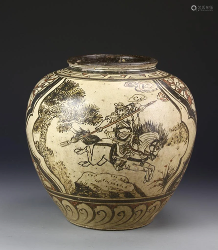 Chinese Jizhou Yao Jar