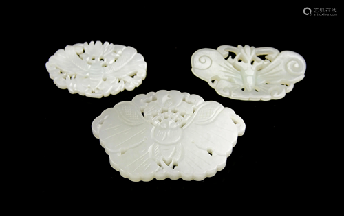 Three Chinese Jade Pendants