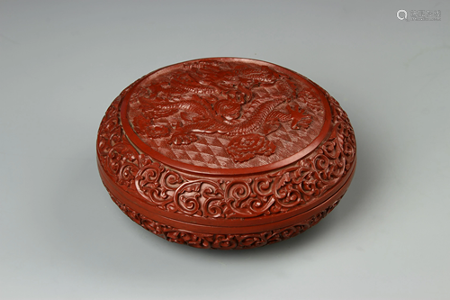 Chinese Cinnabar Ink Box