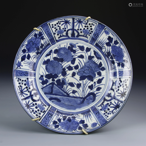 Chinese Blue and White Plate