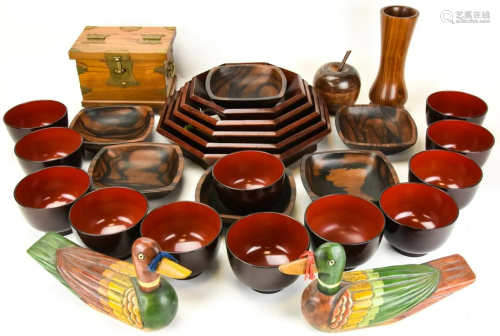 Collection of Japanese Carved & Lacqu…