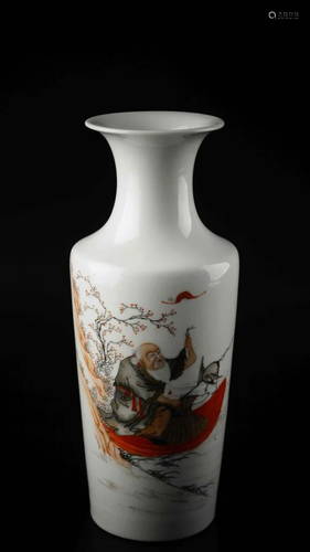 A FAMILLE ROSE 'FISHERMAN' PORCELAIN…