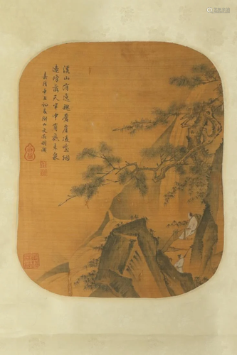 A CHINESE PAINTING OF SCHOLAR I…