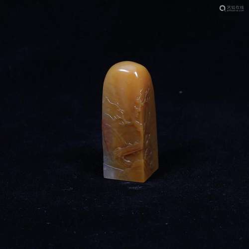 Tianhuang Stone Carved Landscape Pattern Seal