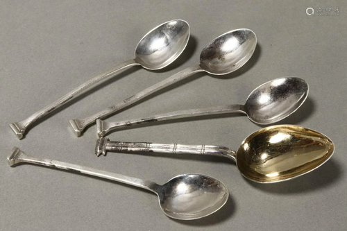 Four George V Sterling Silver Teaspoons,