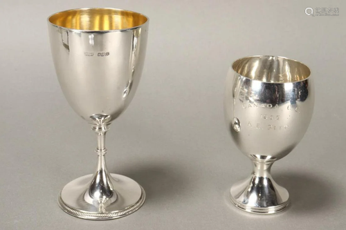 Two George VI Sterling Silver Goblets,