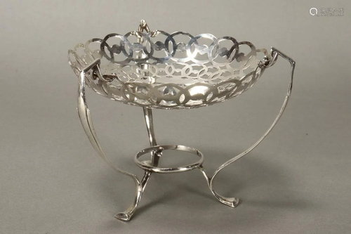 Edwardian Sterling Silver Footed Bon Bon Dish,