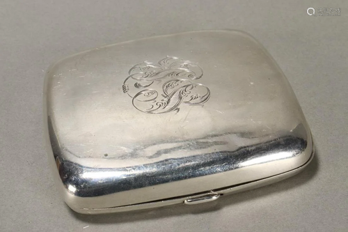 Edwardian Sterling Silver Cigarette Case,