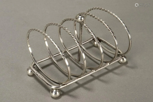 Edwardian Sterling Silver Toast Rack,