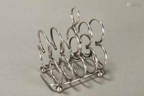 Edwardian Sterling Silver Toast Rack,