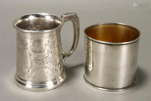 Edwardian Sterling Silver Beaker,