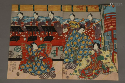 Two Original Japanese Woodblocks by …