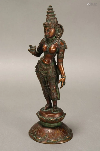 South East Asian Cast Metal Deity,