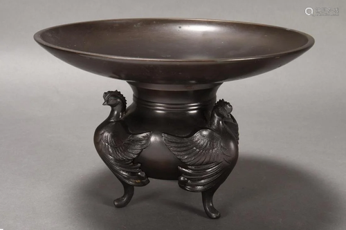 Japanese Bronze Usubata,