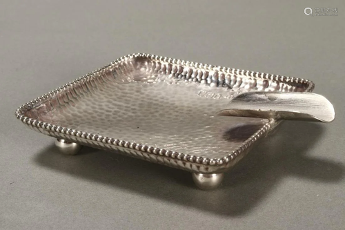 Edwardian Sterling Silver Ashtray,