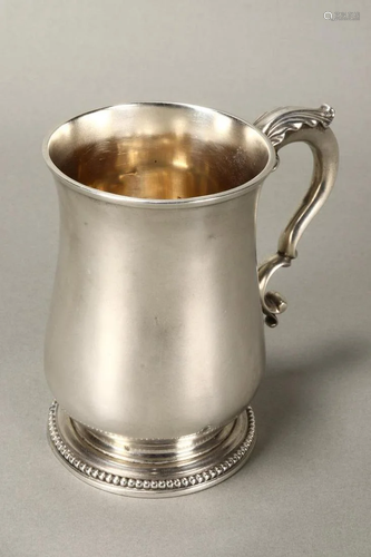 Unusual Silver Tankard,