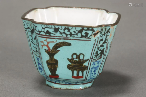 Chinese Petite Enamel Bowl,