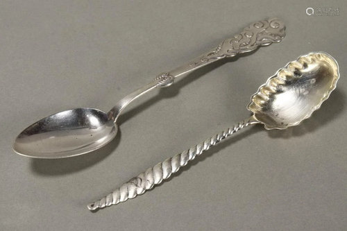 Interesting Danish Silver Spoon,