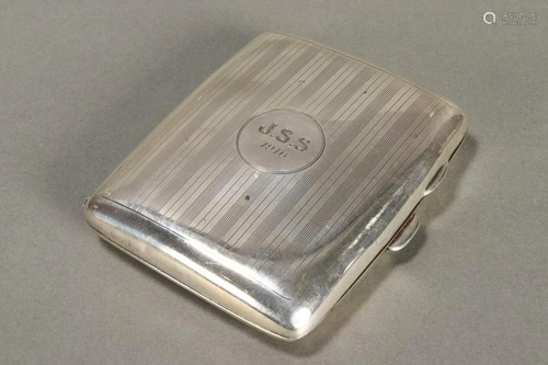 George V Sterling Silver Cigarette Case,