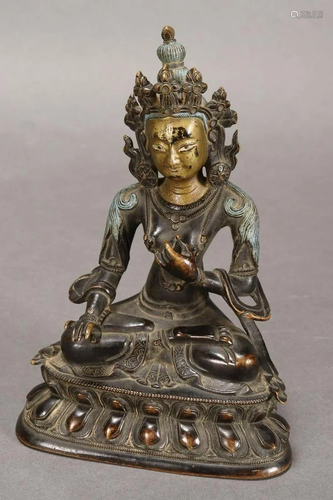 Chinese Bronze Figure of a Deity