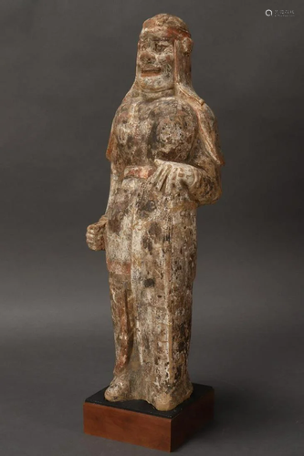 Northern Qi Dynasty Pottery Figure,