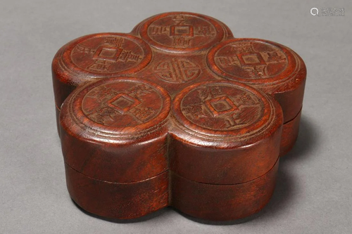 Six Chinese Archers Rings and Presentation Box,