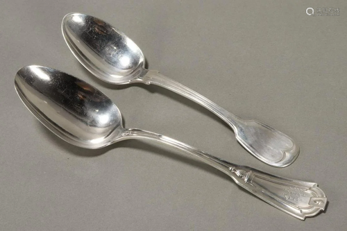 Two American Sterling Silver Spoons,