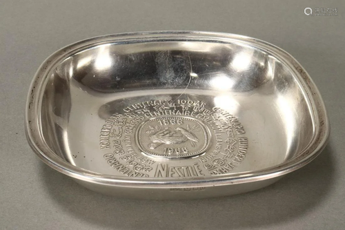 English Sterling Silver Nestle Centenary Dish,