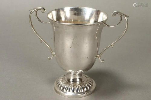 Continental Twin Handled Silver Cup,