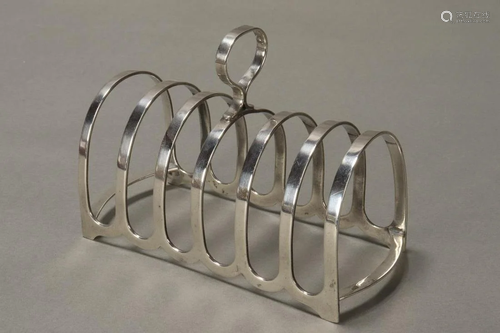 George V Sterling Silver Toast Rack,