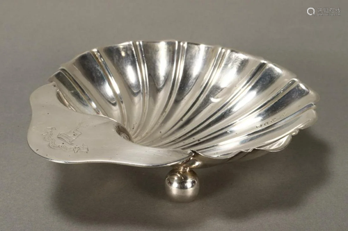 Victorian Sterling Silver Shell Dish,