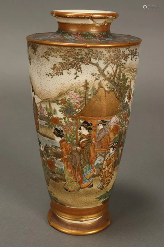 Satsuma Porcelain Vase,