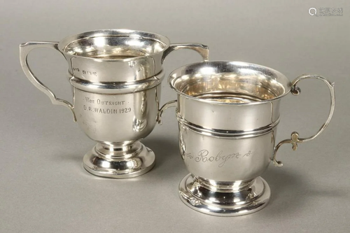 Two English Sterling Silver Petit Cups,