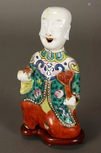 Good Chinese Qing Dynasty Porcelain Figure,