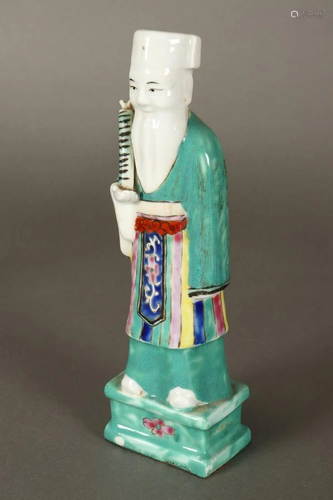 Chinese Late Qing Dynasty Porcelain Immortal,