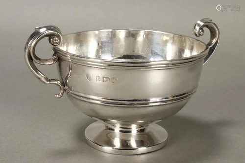 Edwardian Sterling Silver Twin Handled Cup,