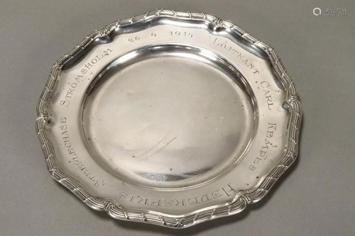 Swedish Silver Drinks Salver,