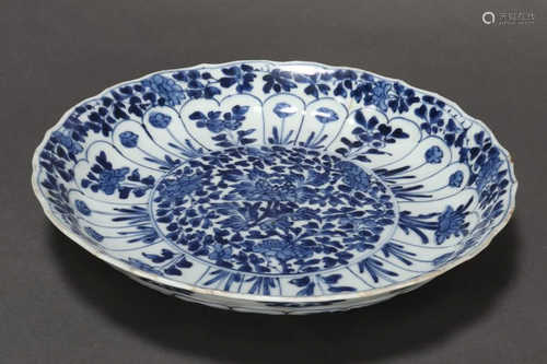 Good Chinese Qing Dynasty Blue and White P…