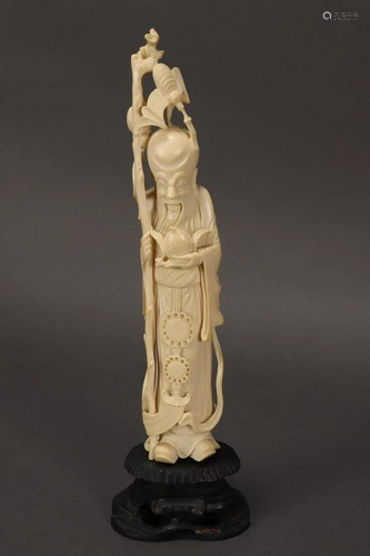 Chinese Carved Figure of Shou Lao,