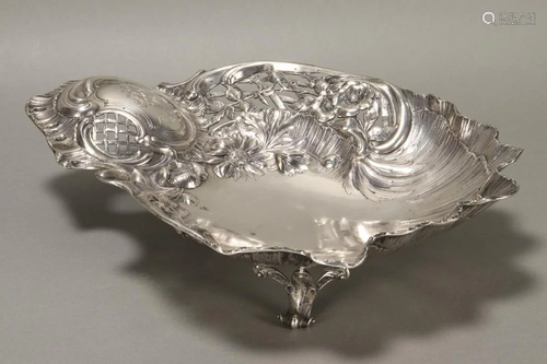 Delightful Austro-Hungarian Silver Footed Tr…