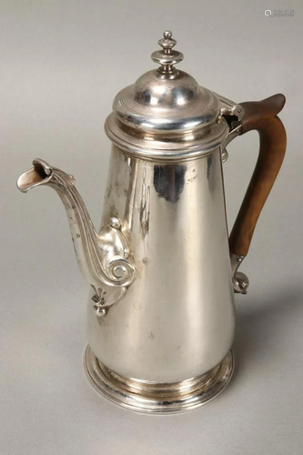 Good George II Sterling Silver Coffee Pot,